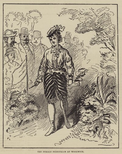 O pedestre feminino em Woolwich de Harry Furniss